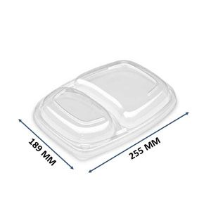 2 x Compartment Lids Only to Suit 34oz Trays - 20x Per Pack 